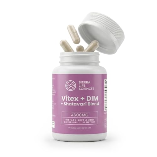 SIERRA LIFE SCIENCES Hormonal Balance Blend for Women – Vitex, DIM, Shatavari + Adaptogenic Support – Menstrual & Menopause Relief – Vegan, Clean-Label Formula – 4600mg – (Pack of 2) SIERRA LIFE SCIENCES buy supplements Au