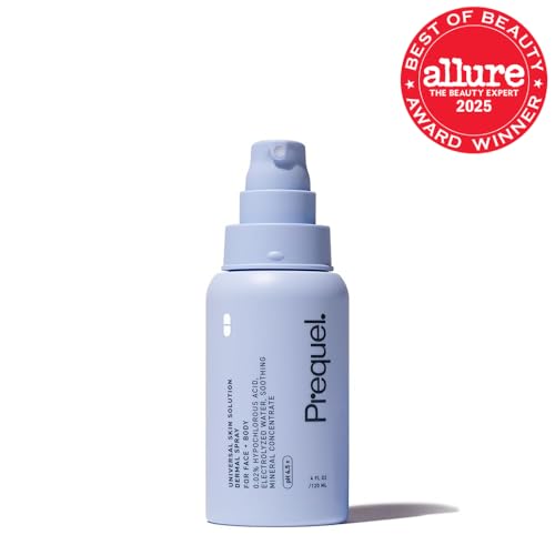 Prequel Skin Universal Skin Solution Hypochlorous Acid Spray for Face and Body. Fine Mist HOCL Facial Cleanser and Dermal