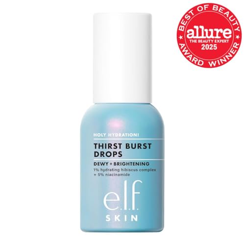 e.l.f. SKIN Holy Hydration! Thirst Burst Drops, Serum For A Radiant Complexion Instantly & Over Time, Made With Hyaluronic Acid, Vegan & Cruelty-Free e.l.f.Buy Supplements Australia