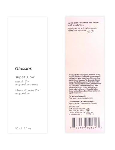 Glossier Super Glow Vitamin C face serum 1oz Full Size GlossierBuy Supplements Australia
