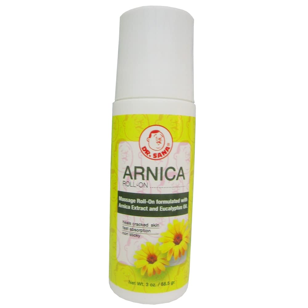 Dr Sana Arnica Roll-On. Topical Analgesic and Moisturizer. Soothes Dry and Cracked Skin. 3 oz. Pack of 3 Dr. SanaBuy Supplements Australia