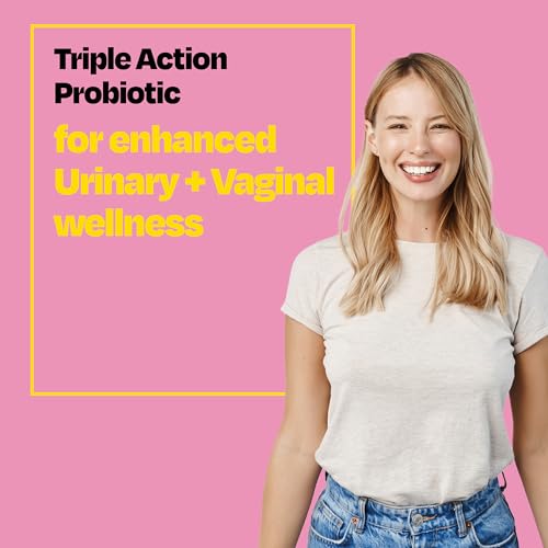 Cystex 3-in-1 Urinary Tract Probiotic for Women - Fast-Acting UTI & Yeast Infection Support with Prebiotics, Probiotics, & Cranberry - Supports Vaginal pH & Flora Balance - 30 Capsules CystexBuy Supplements Australia