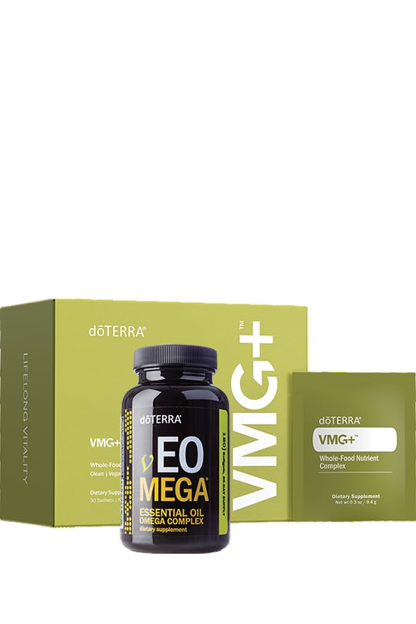 doTERRA VMG+ supplement packaging on a white background