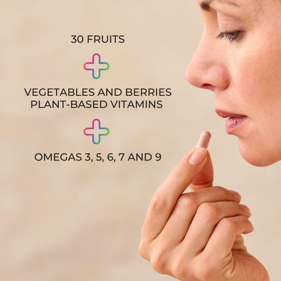 JuicePlus+ Fruit Blend: Plant-Based Whole Food Supplement with Apple, Peach, Cranberry, & More! - Vegan, Gluten-Free, Non-GMO, Kosher - Packed with Plant-Based Vitamins - 1 Bottle (60 Servings) Juice Plus+Buy Supplements Australia