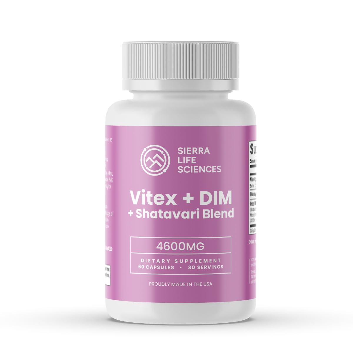 SIERRA LIFE SCIENCES Hormonal Balance Blend for Women – Vitex, DIM, Shatavari + Adaptogenic Support – Menstrual & Menopause Relief – Vegan, Clean-Label Formula – 4600mg – 60 Capsules SIERRA LIFE SCIENCESBuy Supplements Australia