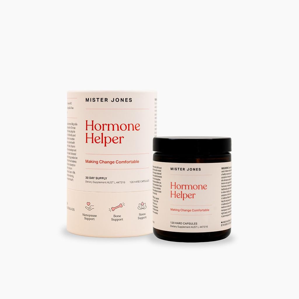 Mister Jones Hormone Helper – Women’s Daily Wellness Support – Adaptogenic & Nutrient Blend for Energy, Mood & Natural Vitality – Female Wellbeing Formula Mister Jones buy supplements Au