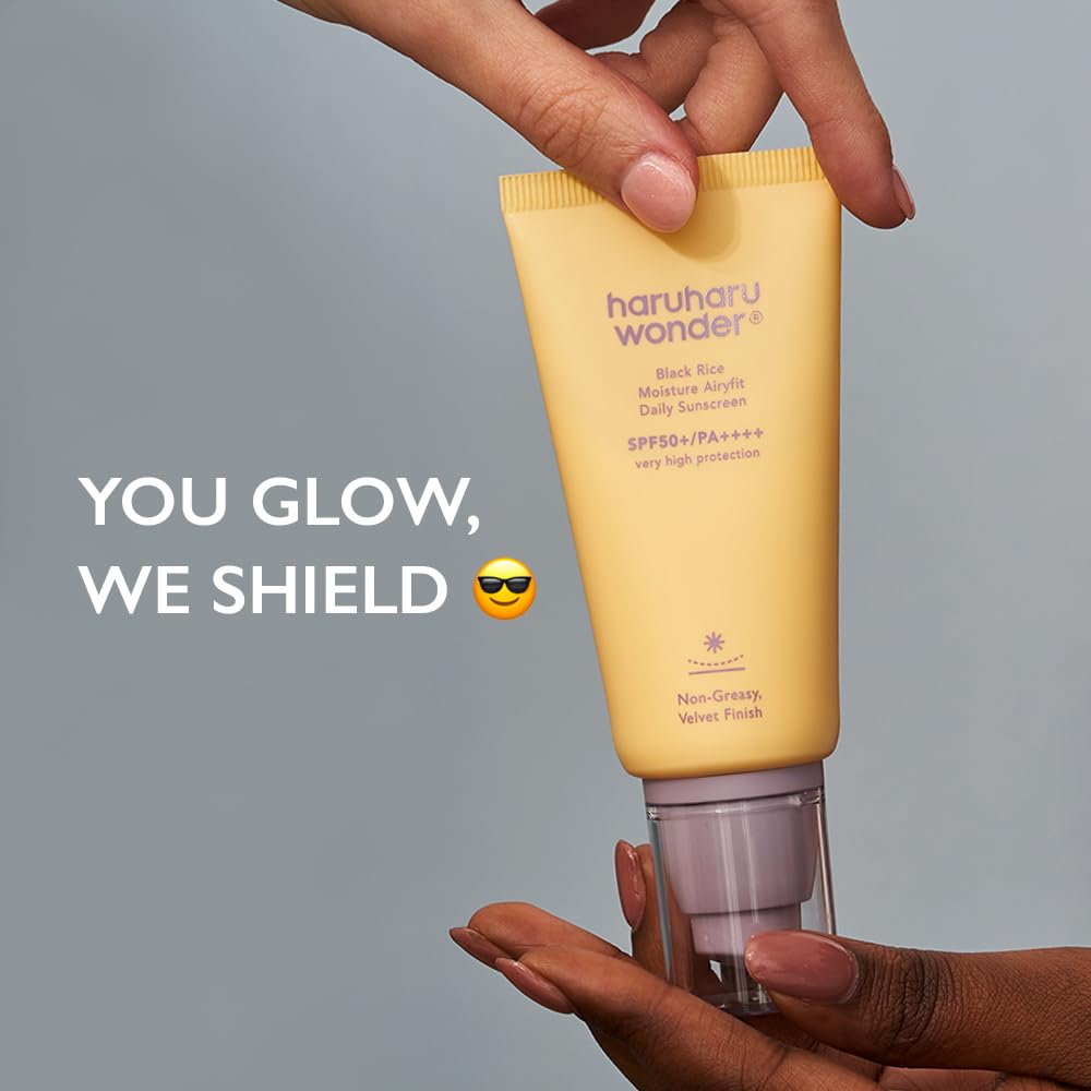 Haruharu Wonder Black Rice Moisture Airyfit Daily Sunscreen 1.69fl.oz - Velvet Finish, No White Cast