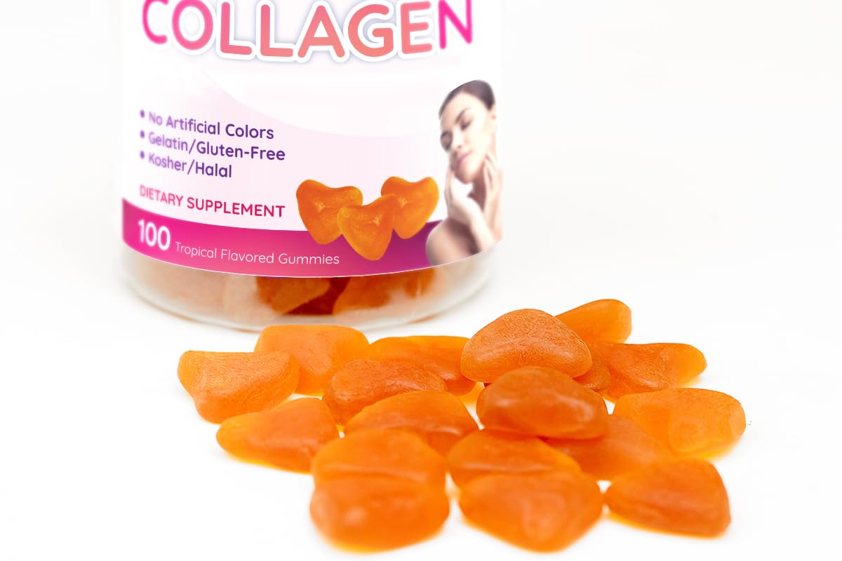 Collagen Gummies- Natural Marine Collagen for Women, and Men- Collagen Supplements for Skin Hair, Nails- Hydrolyzed Type 2 & 1 3- Replace Pills and Powders - No Gelatin, Kosher, Halal- 100 Ct. Flamingo Supplements buy supplements Au