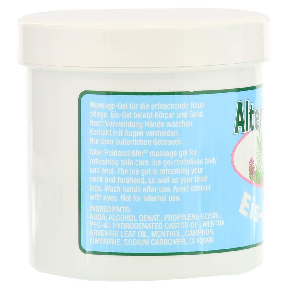 Ice-Gel with Peppermint, Campher & Menthol for Headaches, Stiff Neck, Joints, Muscles - Cooling & Soothing- Large 250ml Tub by Krauterhof BetzBuy Supplements Australia