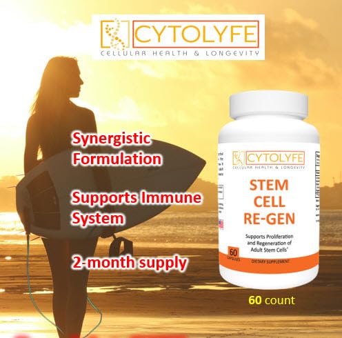 CYTOLYFE Stem Cell-Regen/synergistic Blend for Immune System & Bone Marrow Support / 60 Capsules CYTOLYFEBuy Supplements Australia