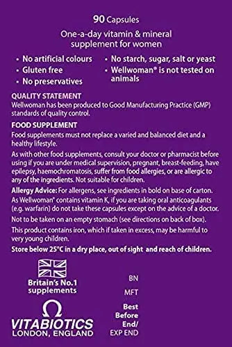Vitabiotics Wellwoman Wellwoman 90 Tablets Wellwoman