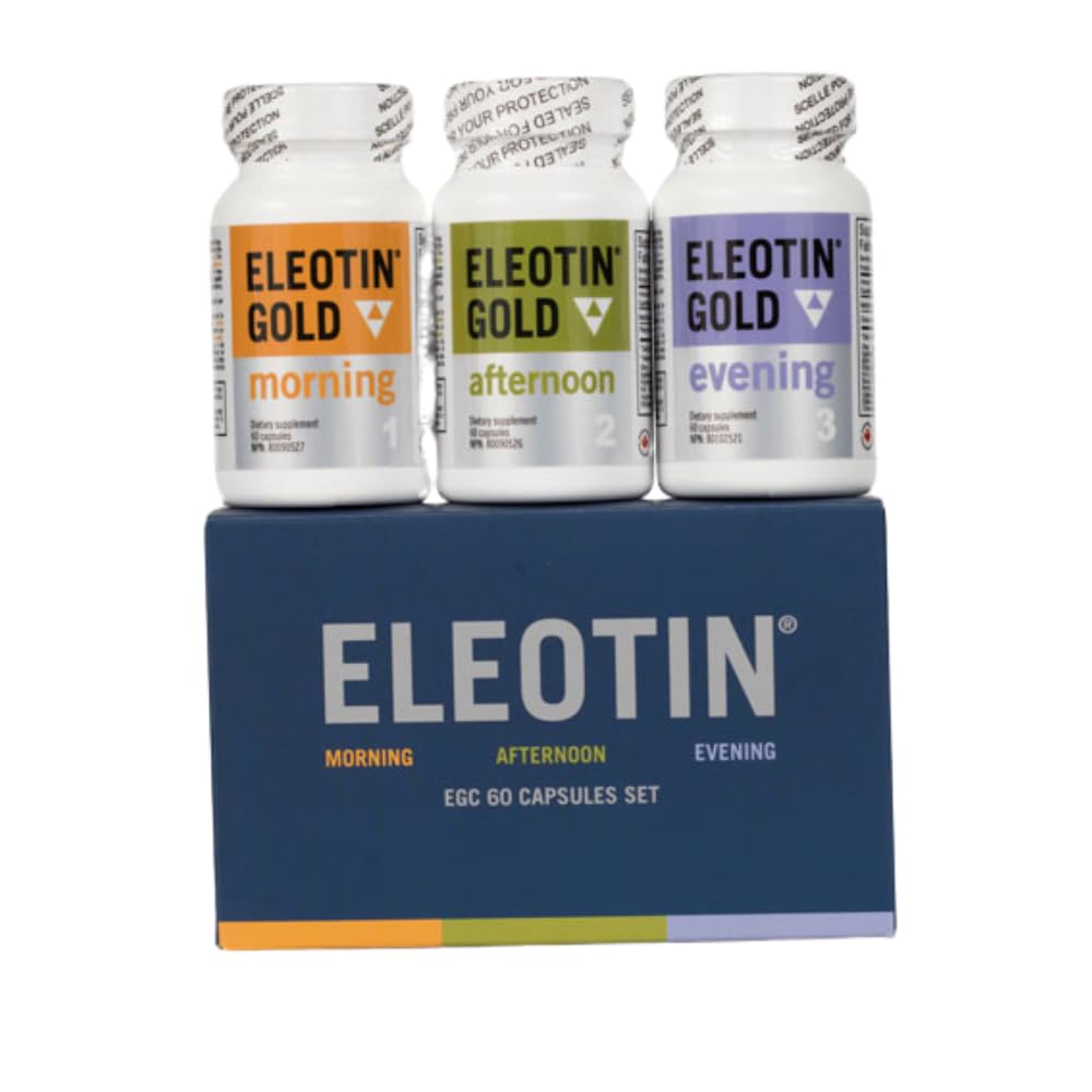 Eleotin Gold Capsules Value Pack Set for Balanced Metabolic Health | Healthy Circulation | Premium Herbal Ingredients | 3 Bottles of Different Formula | 60 Capsules Each Eleotin buy supplements Au