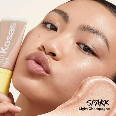 Kosas Glow I.V. - Vitamin-Infused Skin Illuminating Enhancer - Spark. Bonus Premium Korean Sheet Masque with Collagen Kosas buy supplements Au