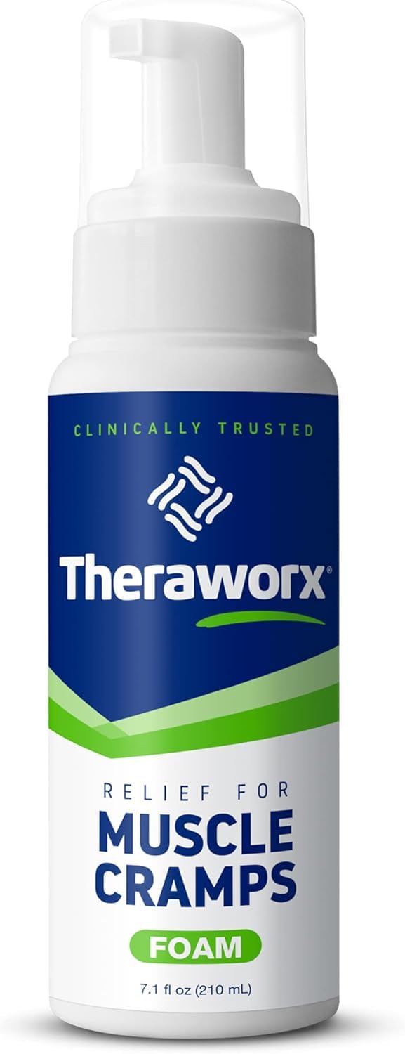Theraworx Relief for Muscle Cramps Foam Fast-Acting Muscle Spasm, Leg Soreness with Magnesium Sulfate - 7.1 oz - 2 Count TheraworxBuy Supplements Australia