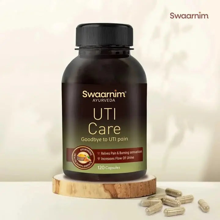 Swaarnim UTI Care, Ayurvedic Healthy Supplements for Women Health, Rich in Natural Extracts, 100% Natural - No Added Chemicals and Gluten Free, 120 Capsules SwaarnimBuy Supplements Australia