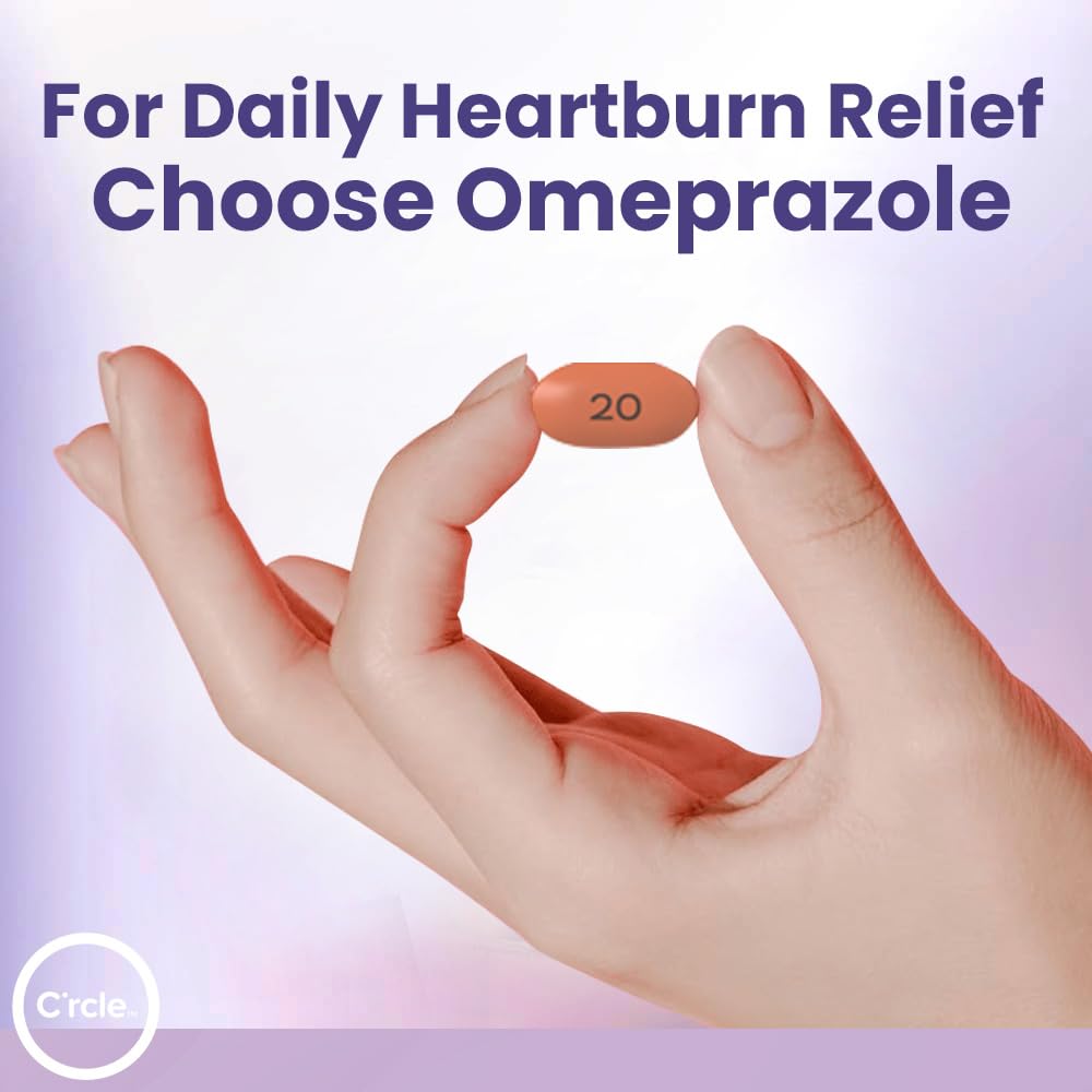 Omeprazole 20mg Bulk 84 ct - Heartburn Medicine Omeprazole Tablets - Acid Reducer Pills for Heartburn Relief and Acid Reflux Medicine - Six 14 Ct Bottles C'rcle buy supplements Au