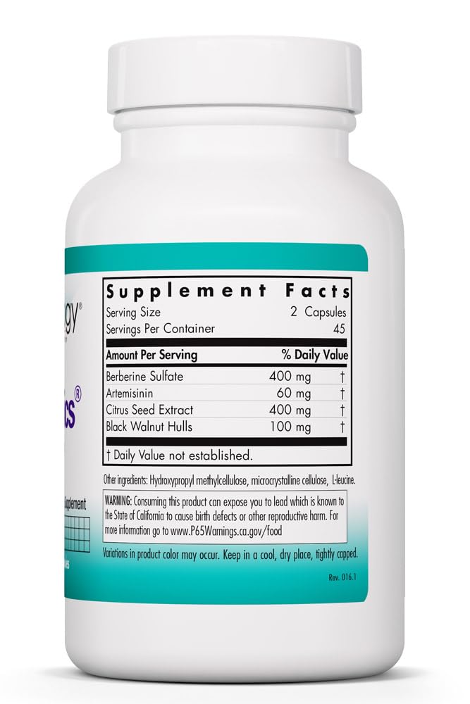 Nutricology TriBiotics - Berberine Artemisinin Botanical Blend - Gastrointestinal Support - Hypoallergenic - 45 Servings - 90 Capsules Allergy Research Group buy supplements Au
