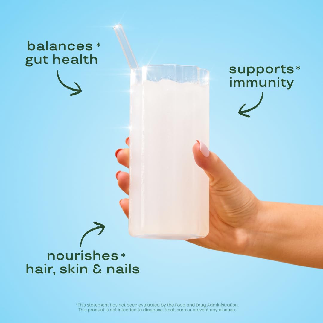 Bloom Nutrition Bovine Colostrum Powder Packet, Gut Health, Immune Support, Hair Growth & Beauty Supplement, Gluten Free, Sugar Free | Unflavored, 15 Servings Bloom NutritionBuy Supplements Australia
