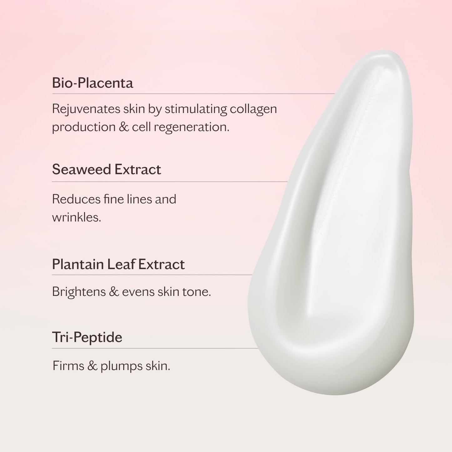 MZ SKIN Reviving Bio-Placenta & Stem Cell Serum, Night Treatment for Powerful Rejuvenation, With Peptides, Squalane & Hyaluronic Acid, Perfect For Anti-Aging, Wrinkles & Fine Lines, 1.01 fl oz