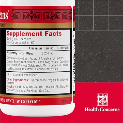 Health Concerns Channel Flow – Muscle Relaxation & Pain Support Supplement for Men & Women – Corydalis Root Extract – Chinese Herbal Formula for Headaches, Joint & Menstrual Discomfort – 180 Capsules Health ConcernsBuy Supplements Australia