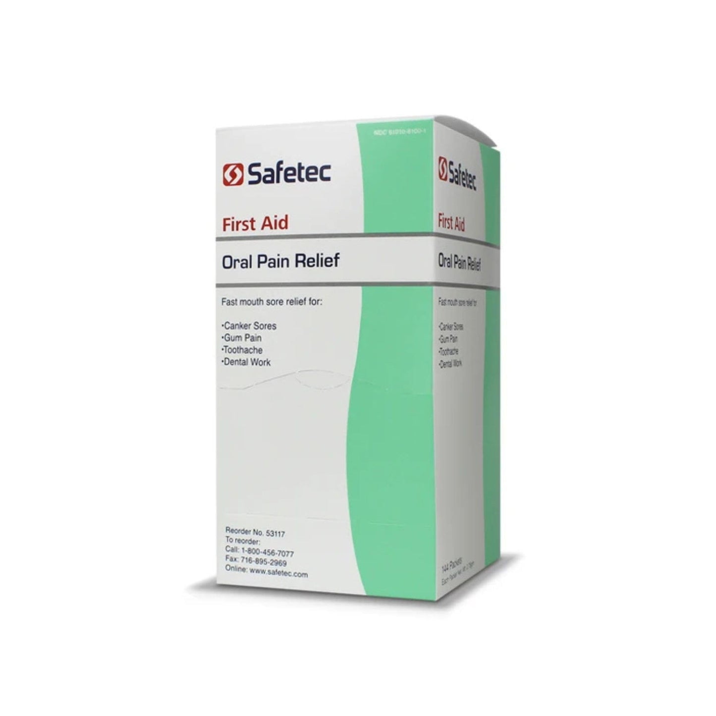 Safetec Oral Pain Relief, .75 g Packets, Box of 144 SafetecBuy Supplements Australia