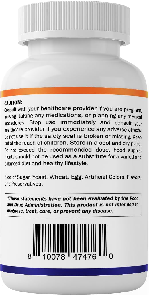 Vitamatic Lithium Orotate 20mg, 90 Capsules - Veggie Caps, Non-GMO, Gluten Free