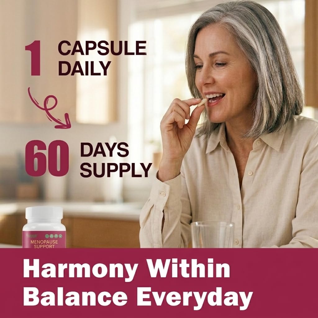 Menopause Supplements for Women with Probiotics, DIM, Black Cohosh, Chasteberry & Soy Isoflavones Support Hormone Balance & Helps Relieve Hot Flashes, Night Sweats - 60 Servings (Made & Tested in USA) NUTRI POTENTIA buy supplements Au