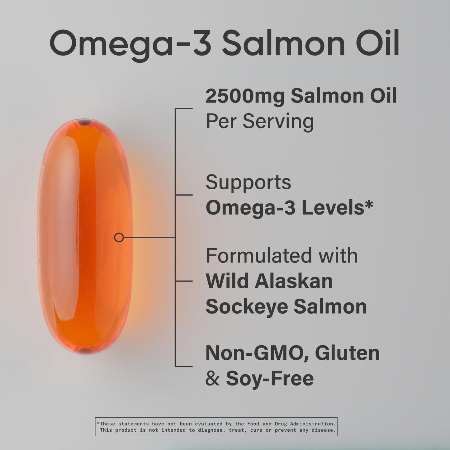 Sports Research® Salmon Oil - Single-Source Wild Alaskan Sockeye | 2500 mg per Serving w/EPA & DHA Fatty Acids | MSC Certified - 180 Count Softgels Sports ResearchBuy Supplements Australia