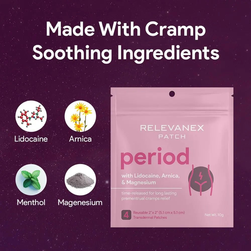 Relevenex Transdermal Patches for Women – Menstrual Cycle Comfort & Support – Gentle & Convenient – Designed for Everyday Ease RelevanexBuy Supplements Australia