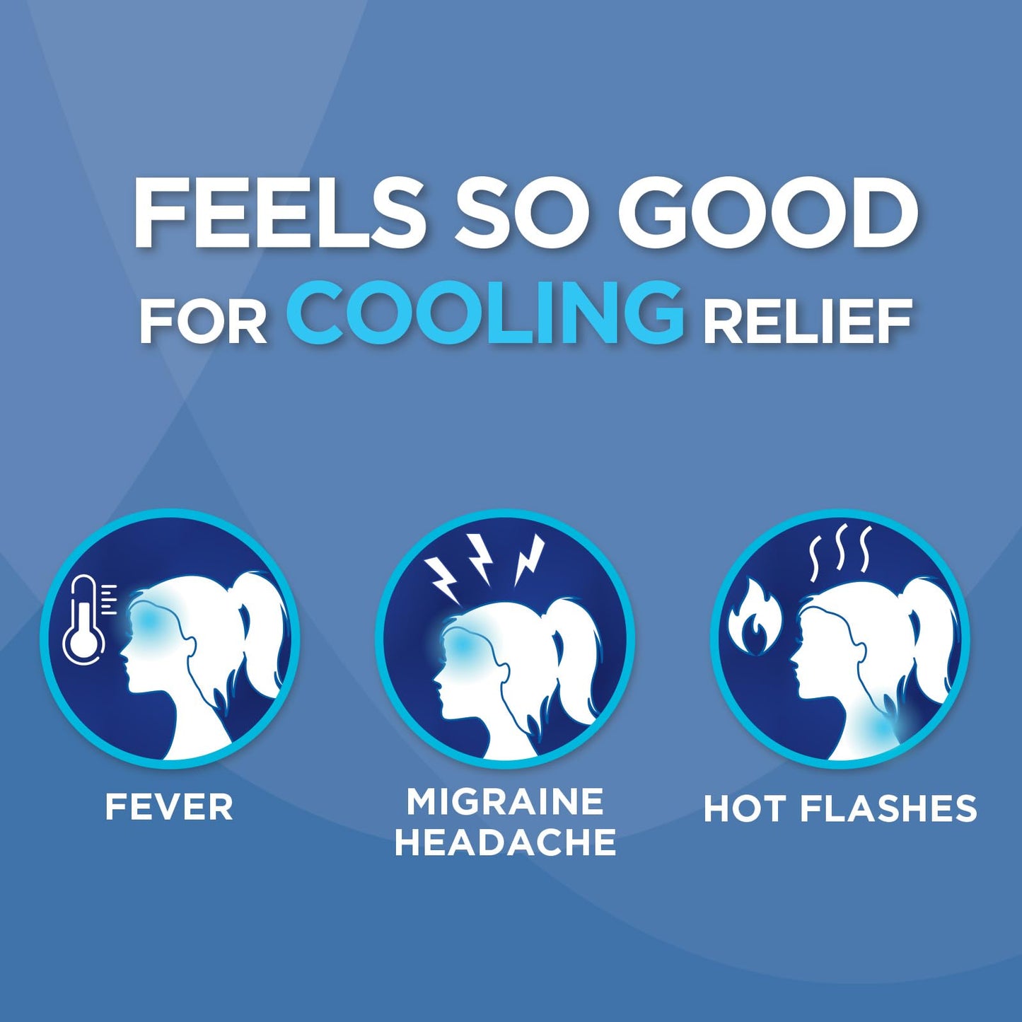 HealthWise Instant Cool Gel Patches | Migraine & Fever Relief | 12-Count | 4.75” x 2” | Soothing Menthol Vapors | Non-Medicated Formula HealthWiseBuy Supplements Australia