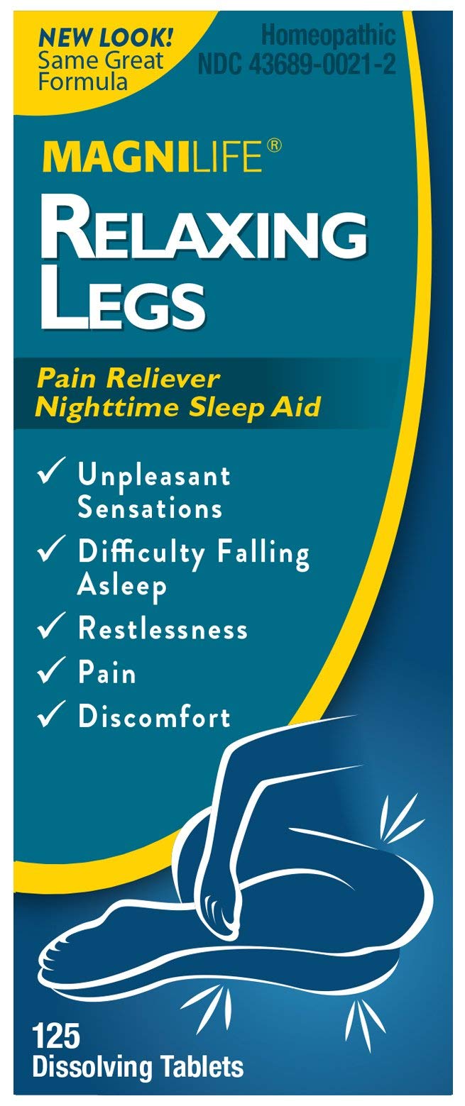 MagniLife Relaxing Legs 125 Count Quick Dissolve Tablets Relaxing Leg Cream PM 4oz Jar Restless Legs MagniLifeBuy Supplements Australia