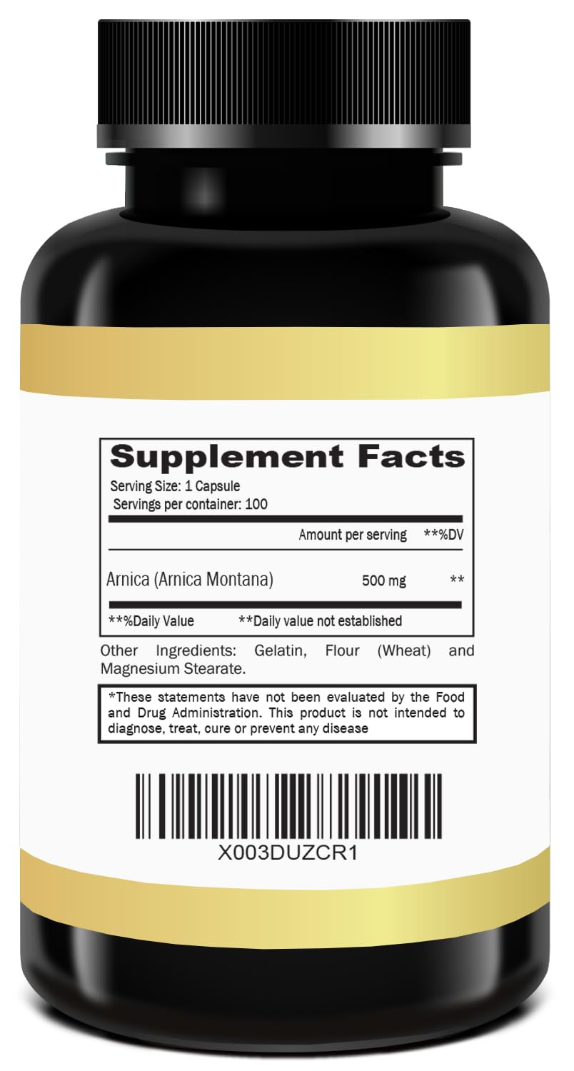 Arnica Montana Capsules 500mg 100 Capsules DRA. ANNABuy Supplements Australia