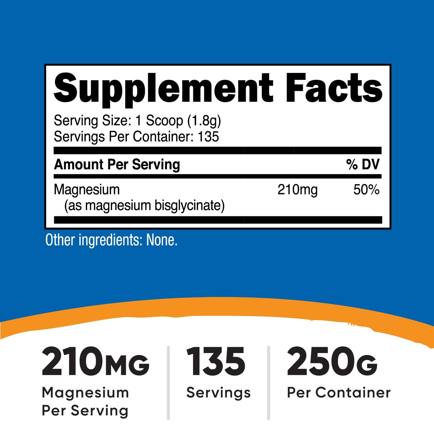 Nutricost Magnesium Glycinate Powder (250 Grams) (Unflavored) NutricostBuy Supplements Australia