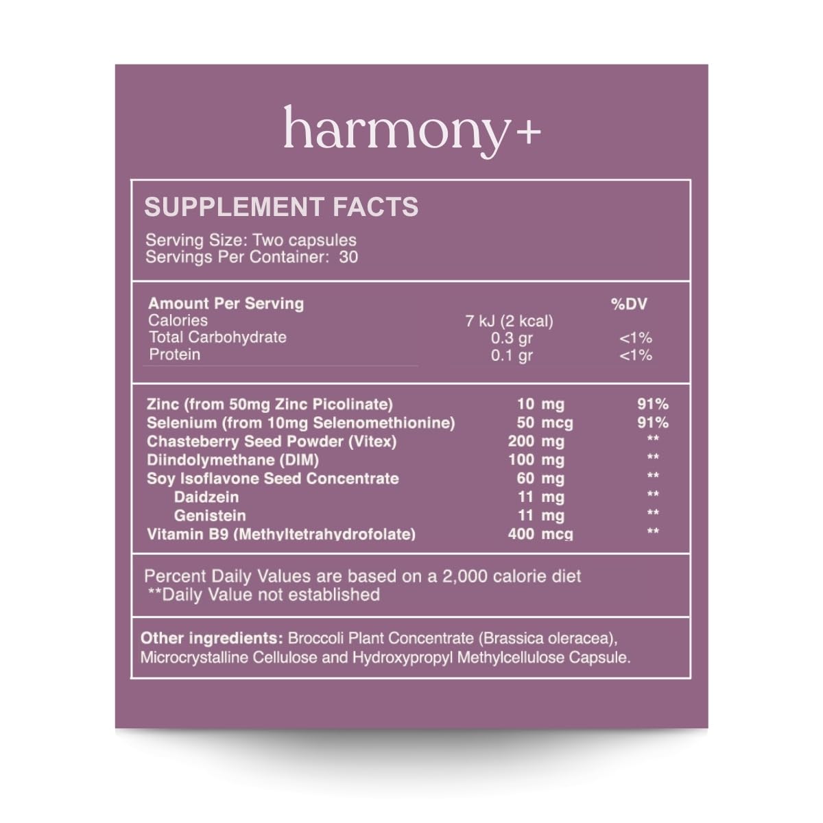 reset wellness Harmony+ | Vitex, DIM, Soy Isoflavones, Methylfolate & Selenium | Supports Women’s Hormonal Balance, Cycle Regulation & Mood Stability | 60 Capsules reset wellnessBuy Supplements Australia