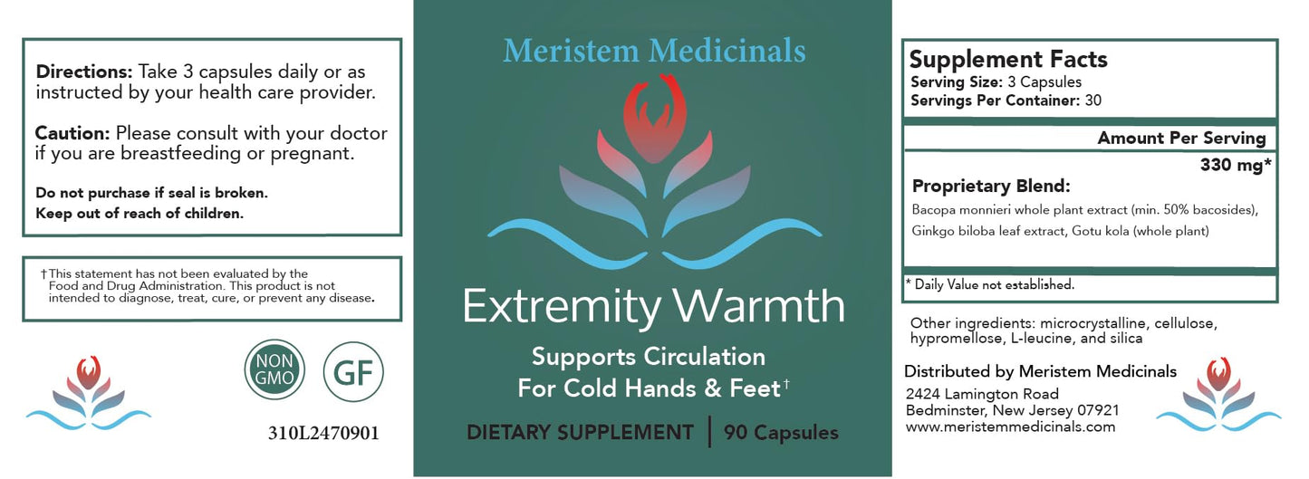 Extremity Warmth - for Cold Hands and Feet GenericBuy Supplements Australia