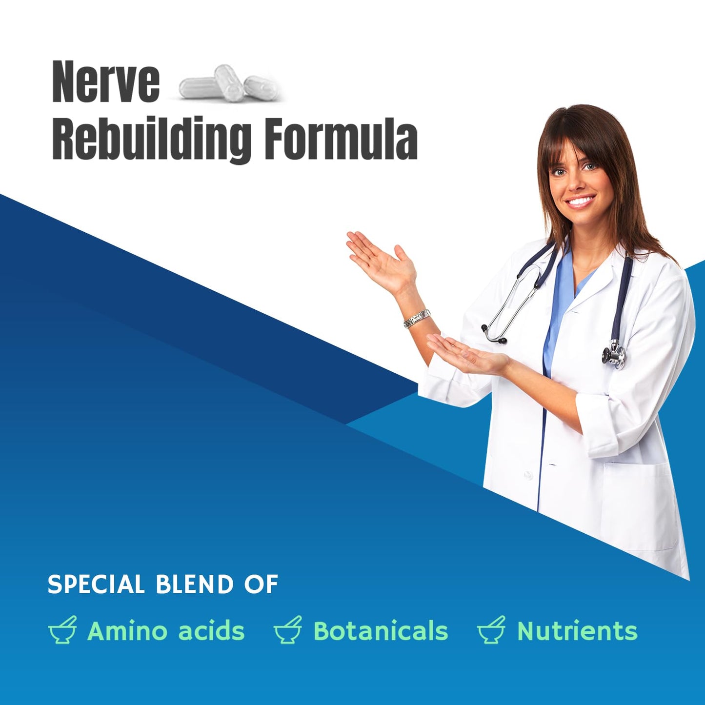 M PAIN MANAGEMENT TECHNOLOGIES Nerve Support Supplement - Nitric Oxide/L-Arginine - Feet Hand Legs Toe Maximum Strength Nerve Support Formula 120 Caps M PAIN MANAGEMENT TECHNOLOGIESBuy Supplements Australia