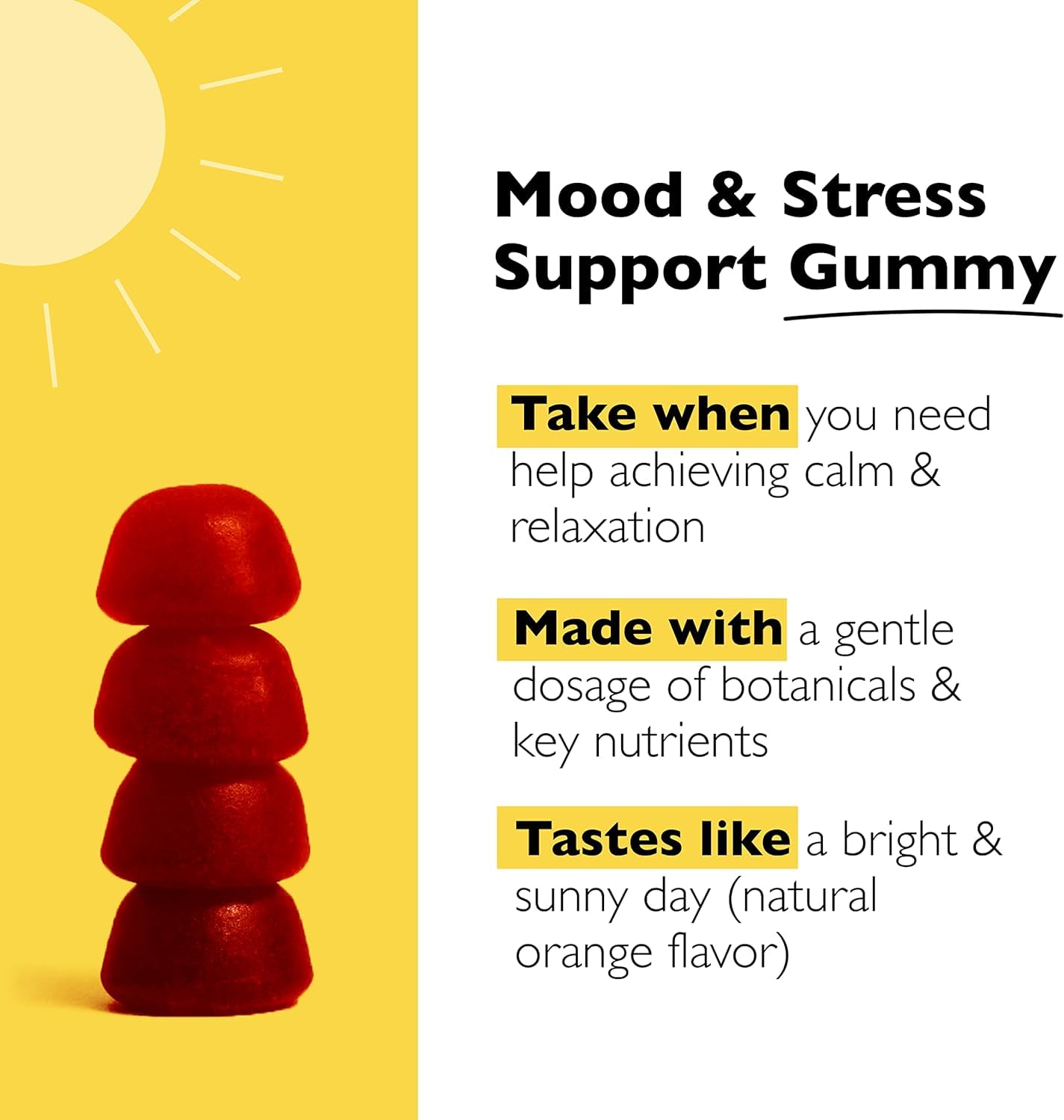 RESCUE Bach Plus Mood & Stress Support Gummies, Daytime Dietary Supplement with Passionflower, GABA, Saffron & Vitamin D, Natural Orange Flavor, Vegan & Gluten-Free, 3 Pack, 180 Count Total RESCUEBuy Supplements Australia