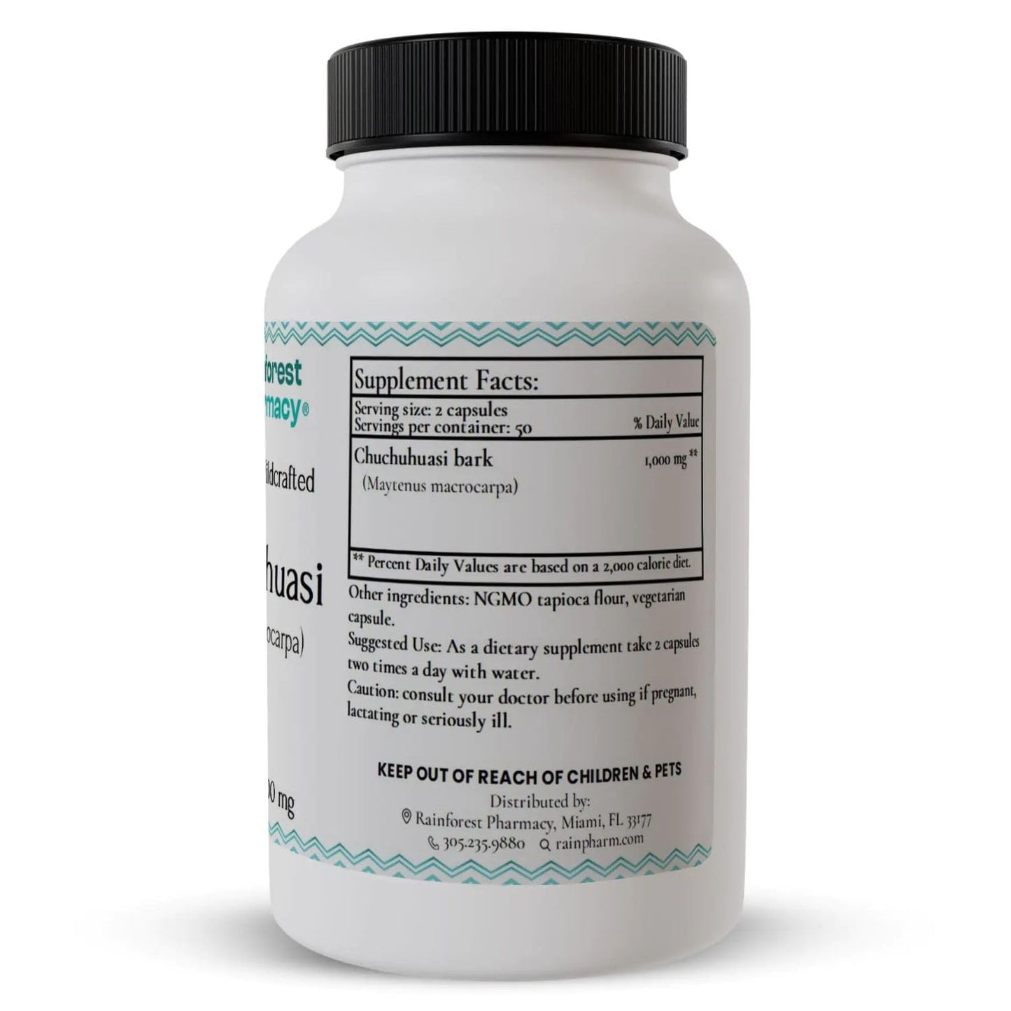 Rainforest Pharmacy Chuchuhuasi Herbal Supplement – 100 Vegetable Capsules, 500mg, Non-GMO, Sustainable, Ecologically Wildcrafted Amazon Rainforest Chuchuhuasi Bark Rainforest PharmacyBuy Supplements Australia