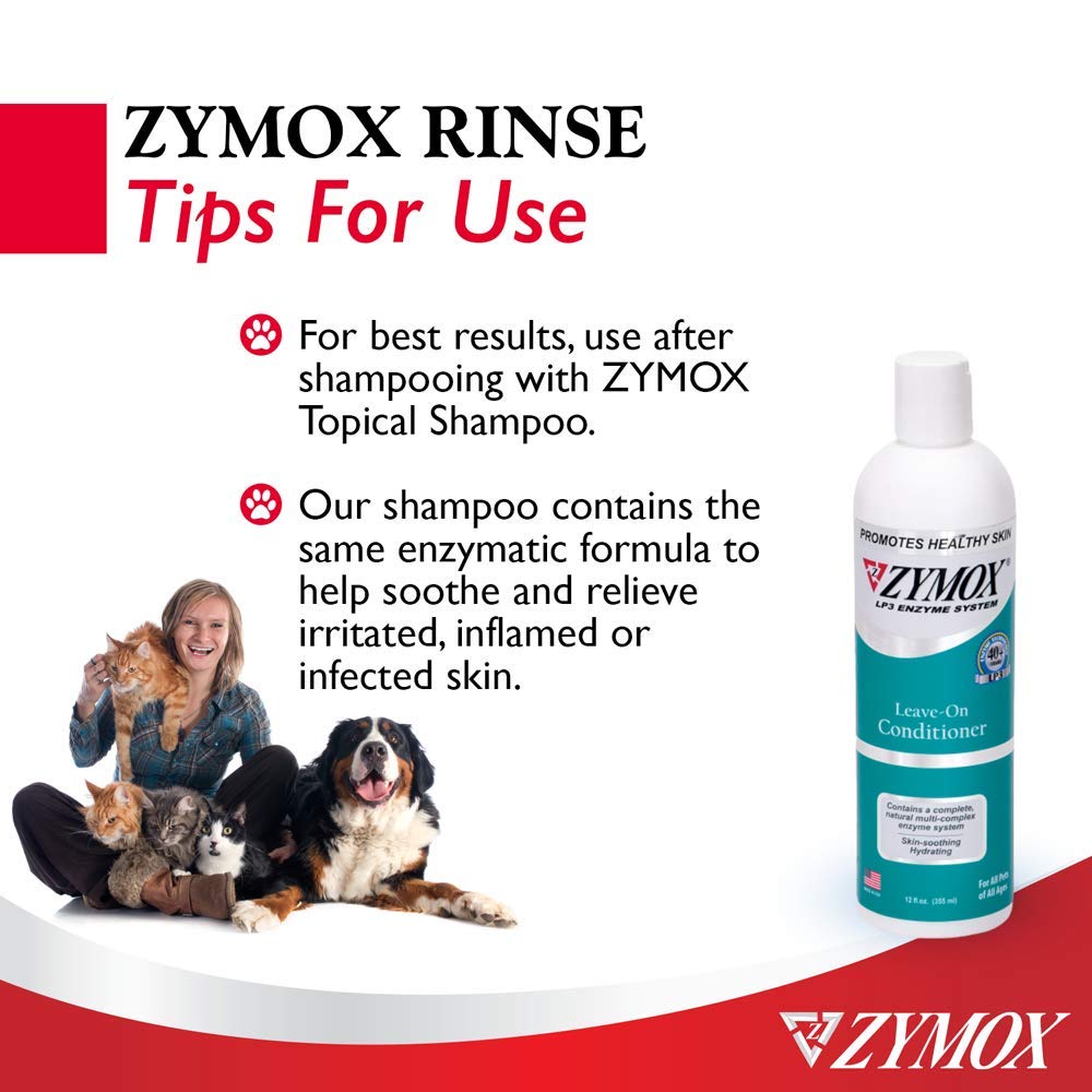 Zymox Leave On Conditioner for Pets, 12 fl oz Pet King Brands buy supplements Au