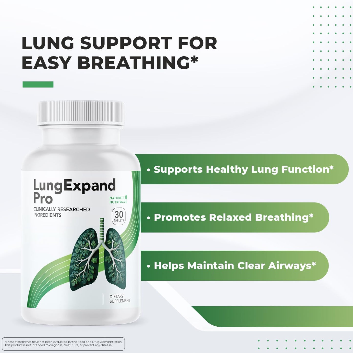 Nature’s NutriWave LungExpand Pro – Natural Daily Wellness for Overall Support – Made in USA, Non-GMO – Easy to Take – GMP Certified – 30 Tablets, 1 Month Supply Nature’s NutriWave buy supplements Au