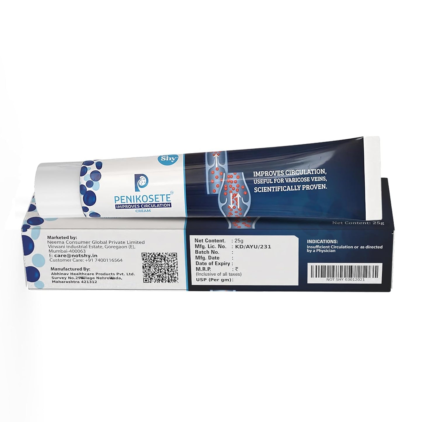 Cream Ayurvedic Solution for Management of Varicose Veins, Spider Veins, Varicocele Helps Reach The Root Cause of varicose Veins Reduces Cramps, Itching & Swelling. Single Tube (25 GMS). GenericBuy Supplements Australia