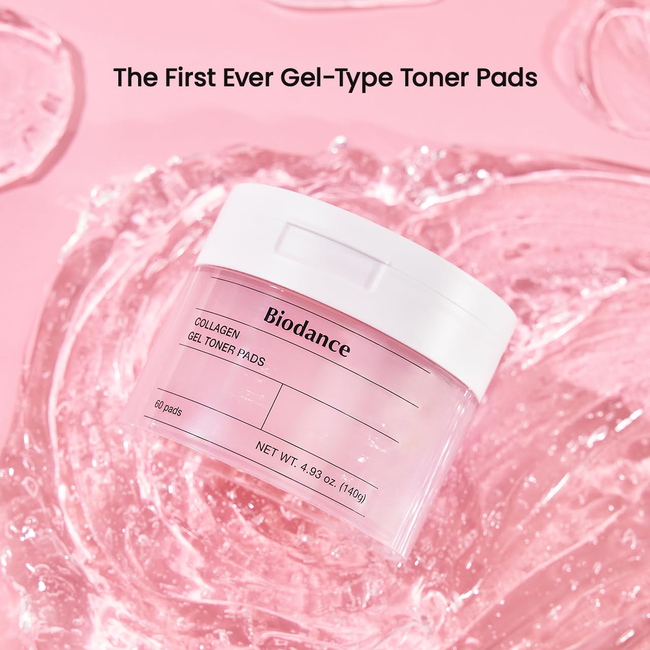 Biodance Collagen Gel Toner Pads, Pore Minimizer for Face, Improving Elasticity, Plumping Toner Pads for Sensitive Skin