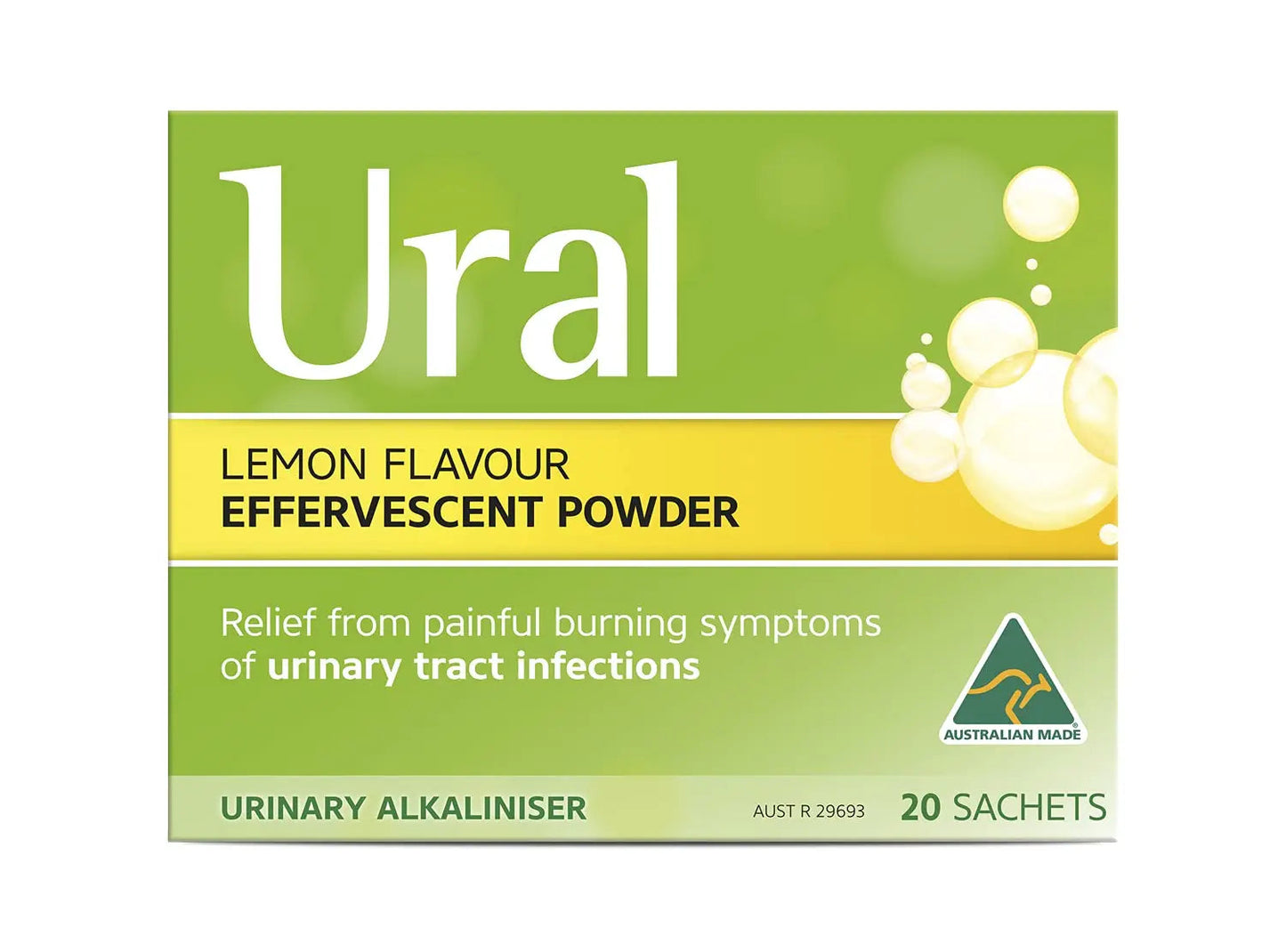 Ural Urinary Alkaliniser Effervescent Powder 28 Sachets UralBuy Supplements Australia