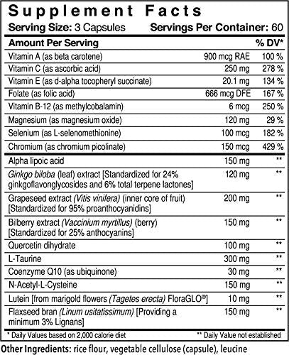 Patient One OpticOne | Supplement to Support Optic Nerve Health and Eyesight Function* | With Vitamins A and E, Lutein, ALA and More | 180 Capsules Patient One buy supplements Au