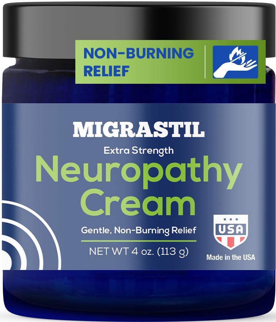Basic Vigor Migrastil Extra Strength Neuropathy Cream (4 oz) and PainBlock Roll-On (3 oz) Bundle Basic VigorBuy Supplements Australia
