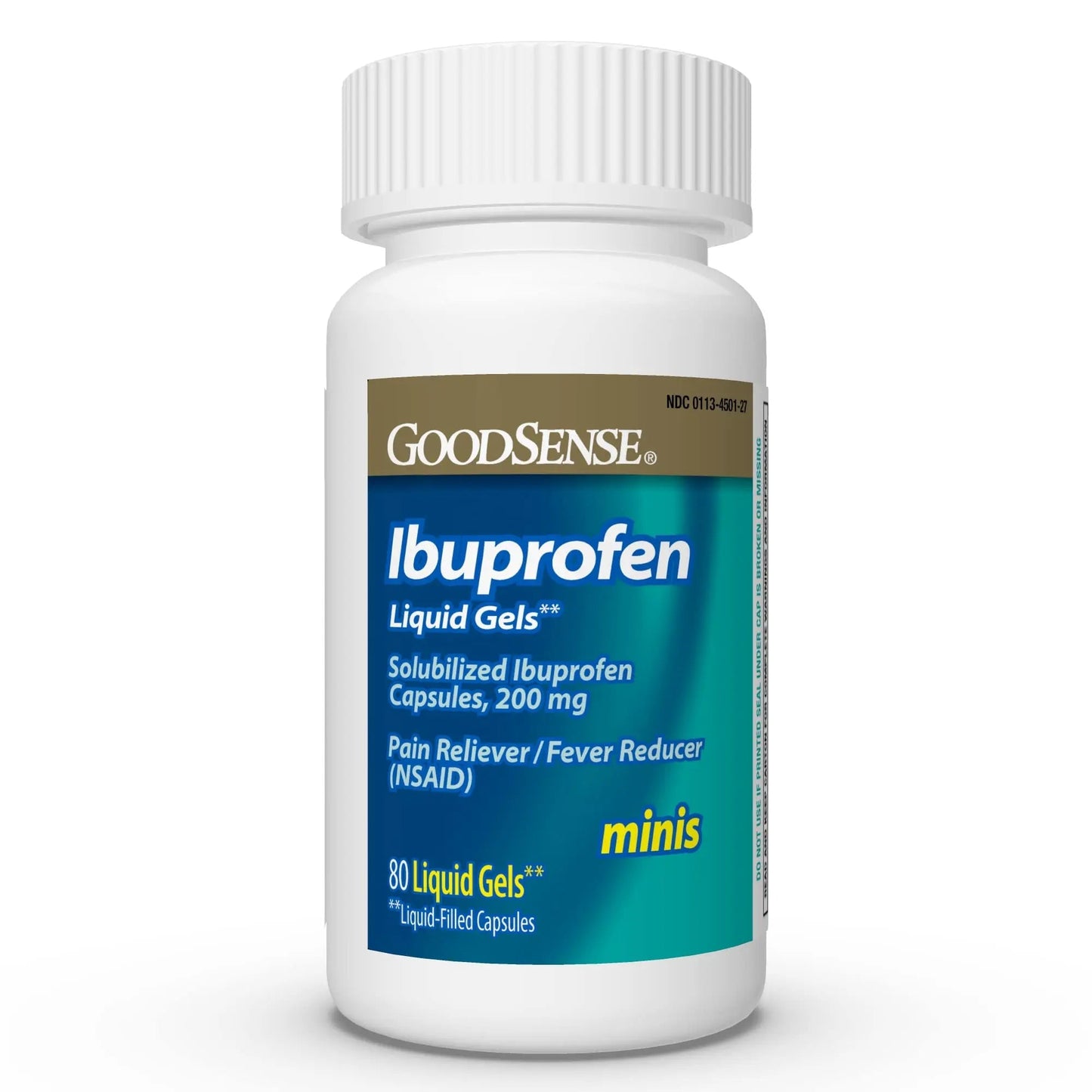 GoodSense Ibuprofen Mini Liquid-Gels, 200 mg, Liquid-Filled Capsules, Pain Reliever and Fever Reducer, 80 Count GoodSenseBuy Supplements Australia