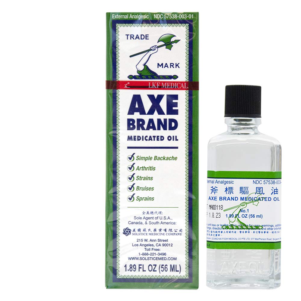 Axe Brand Medicated Oil (Muscle, Joint, and Backache Pain Relief) (1.89 fl oz) (6 Bottles) (Solstice) AXEBuy Supplements Australia