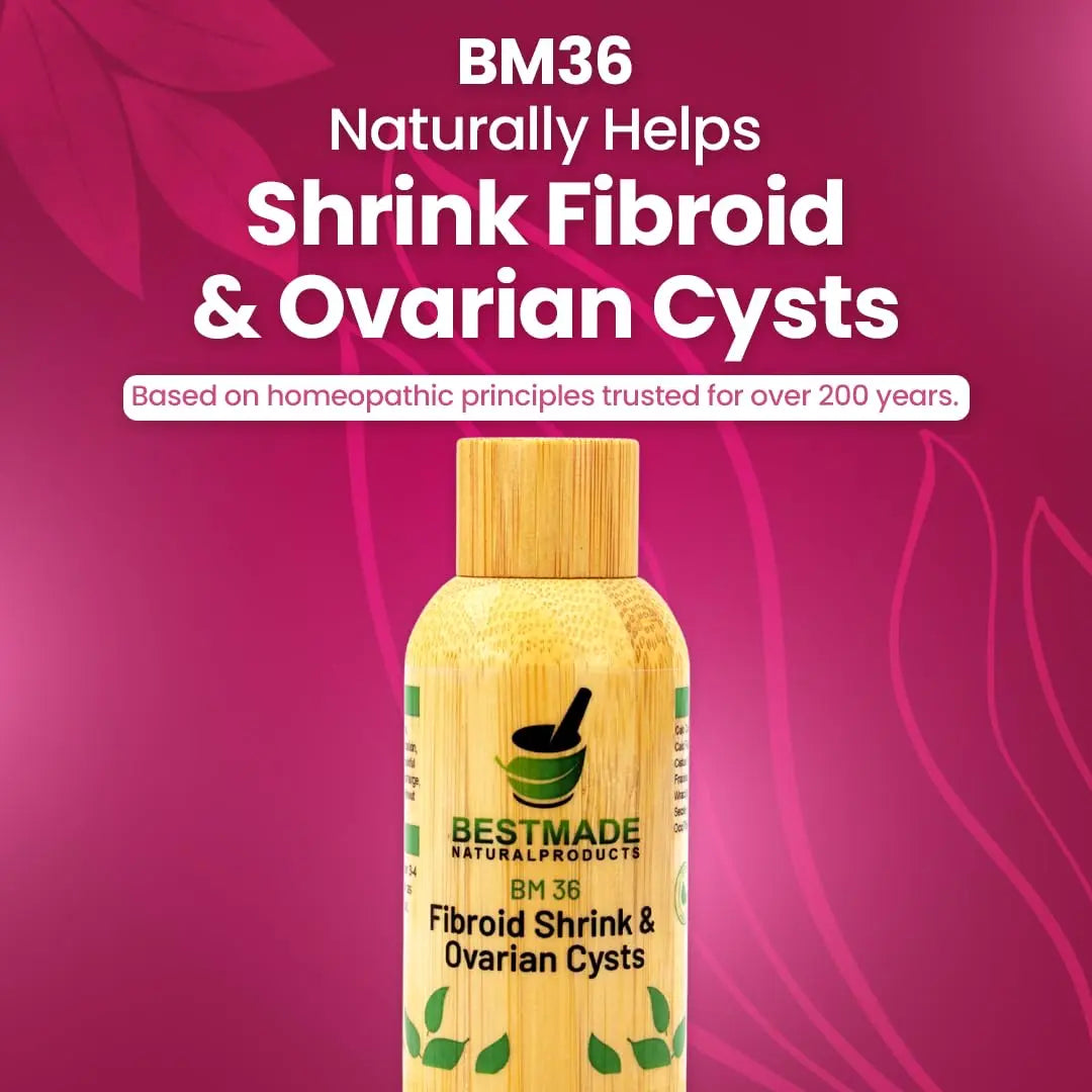 Fibroid Shrink & Ovarian Cysts BM36 - Helps Shrink Fibroids and Ovarian Cysts, Balance Estrogen Levels and Prevent Regrowth, Support for Menstrual Pain and Painful Intercourse, 30 mL Drops | Bestmade Bestmade Naturalproducts.comBuy Supplements Australia