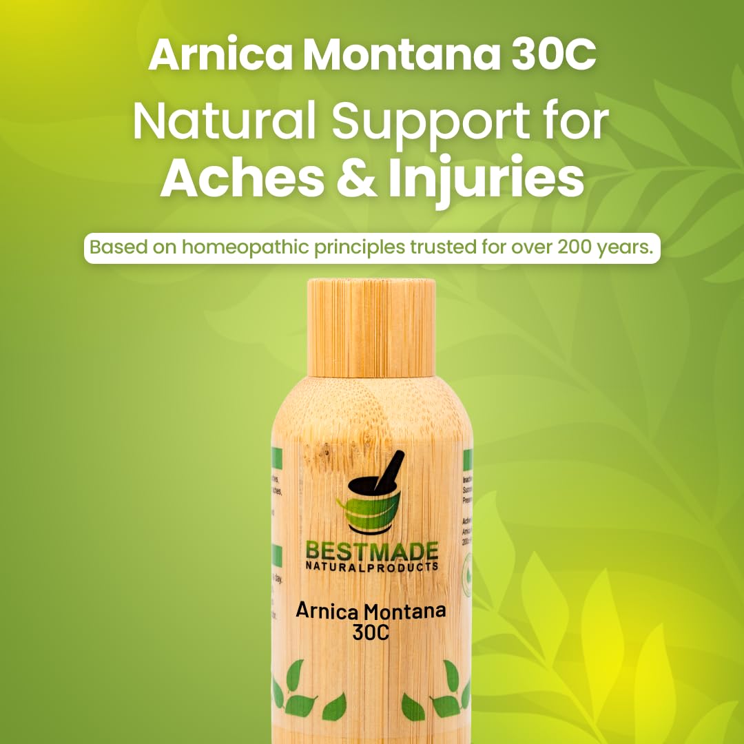 Bestmade Natural Products Arnica Montana 30C - Muscle Recovery, Soreness Relief, Pain Aid, and Holistic Wellness Support, 140 Pellets Bestmade Naturalproducts.comBuy Supplements Australia
