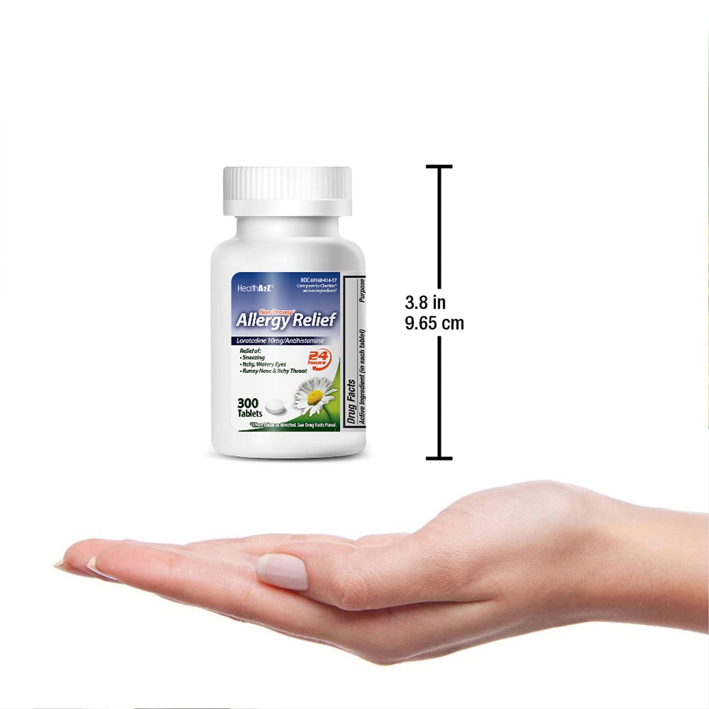 HealthA2Z® Allergy Relief, Loratadine 10mg, 24-Hour Antihistamine, Dye Free, Indoor & Outdoor Allergy Relief, 300 Tablets HealthA2Z buy supplements Au